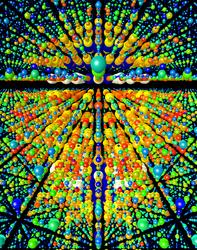 3D-Darstellung eines Beugungsbilds (Foto: DESY)