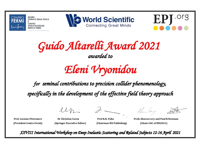 Theory 2021 Award