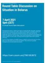 Round Table Discussion on Situation in Belarus