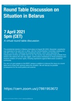 Round Table Discussion on Situation in Belarus