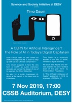 Timo Daum: A CERN for Artificial Intelligence ?   The Role of AI in Today’s Digital Capitalism