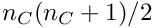 $n_C (n_C +1)/2$