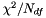 $\chi^2/N_{df}$