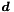 $\Vek{d}$