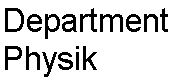 Department Physik